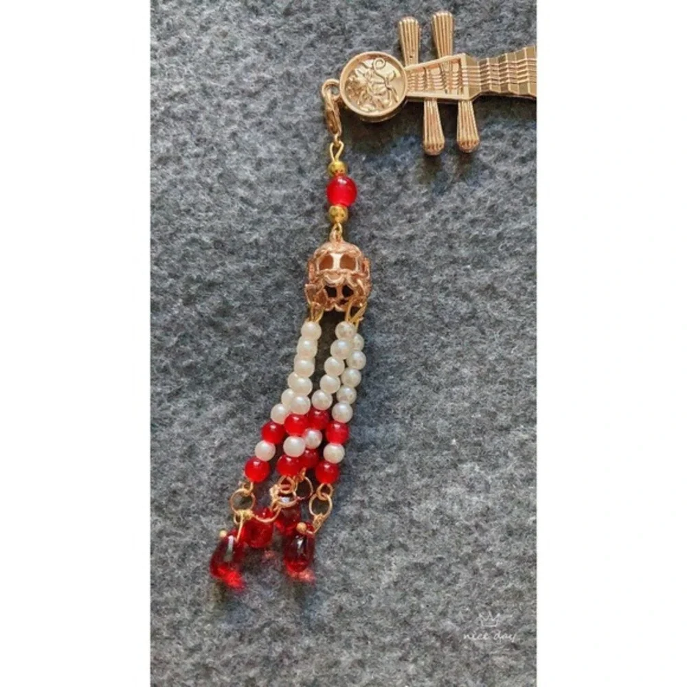 Elegant Vintage Style Pipa Hair‎ Stick Comb with Tassel – Musical-Inspired Art